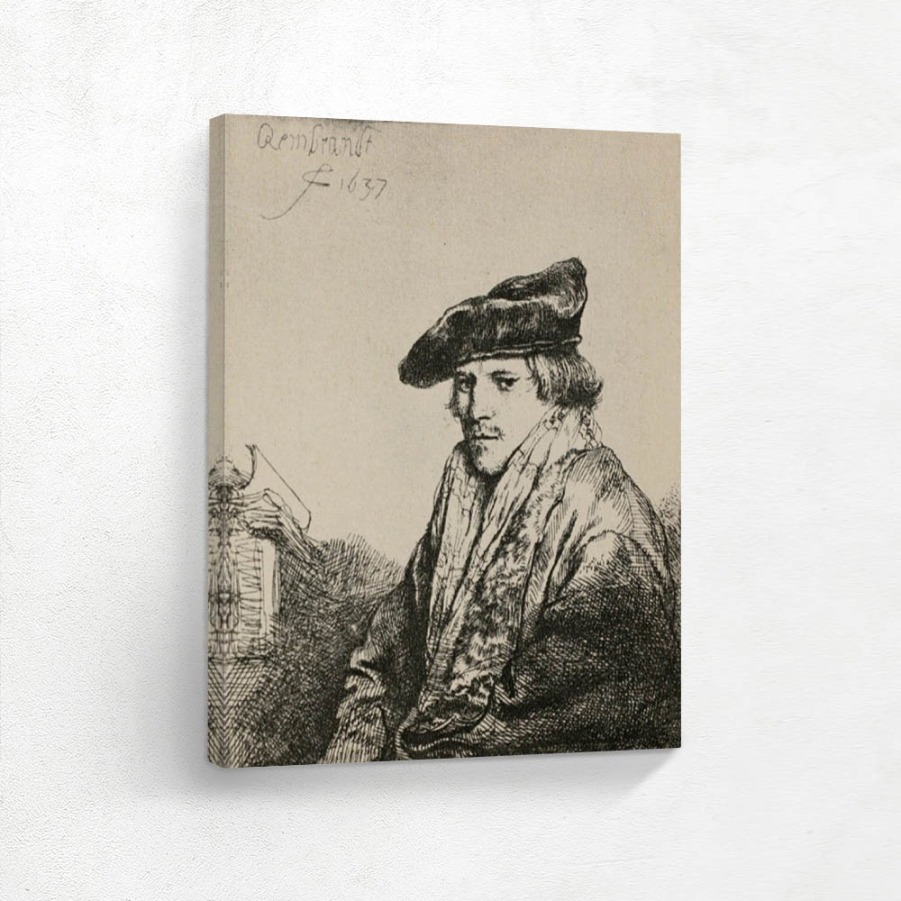 A Young Man Seated Turned to the Left