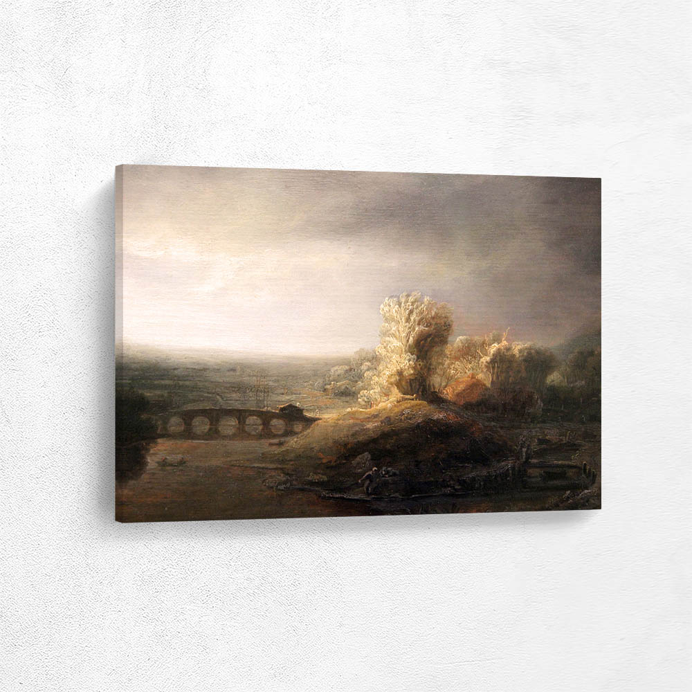 Landscape with a Long Arched Bridge