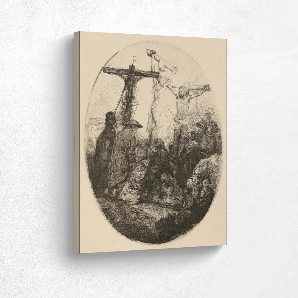 The Crucifixion an Oval Plate