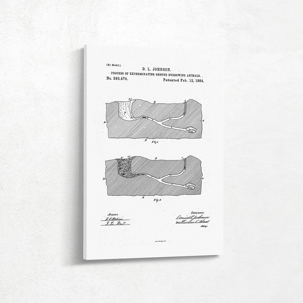 Process of exterminating ground burrowing animals