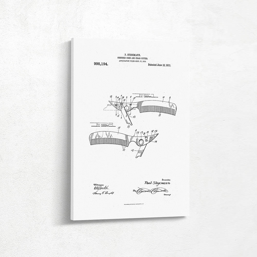 Combined Comb and Cigar Cutter Combined Comb and Cigar Cutter