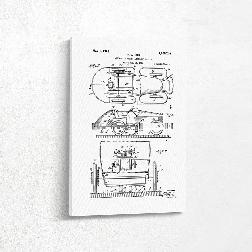Automobile riding amusement device