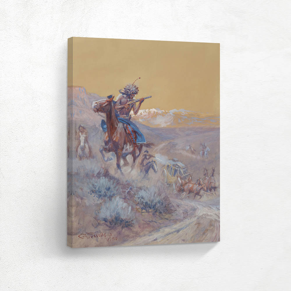 The Stage Ahead of Us Had Been Attacked By Indians And Burned (Indian Attack)