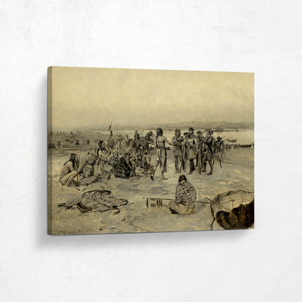 Lewis And Clark Meeting The Mandans (Lewis And Clark Expedition)