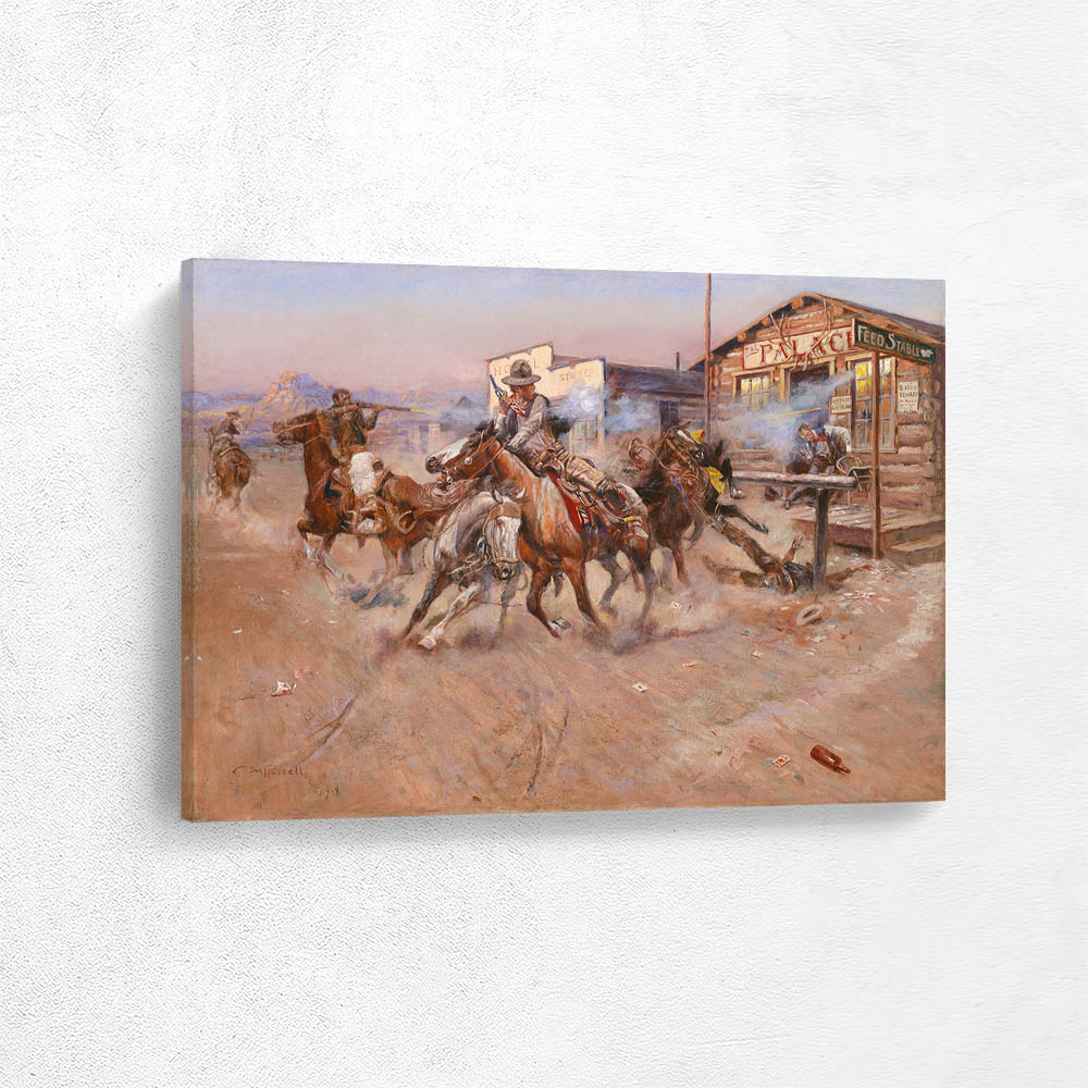 Smoke of a .45 (A shootout at a saloon)