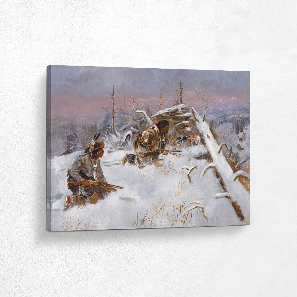 Crow Indians Hunting Elk