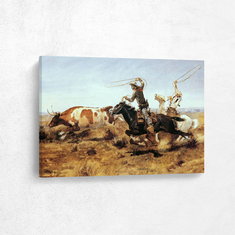 OH Cowboys Roping a Steer