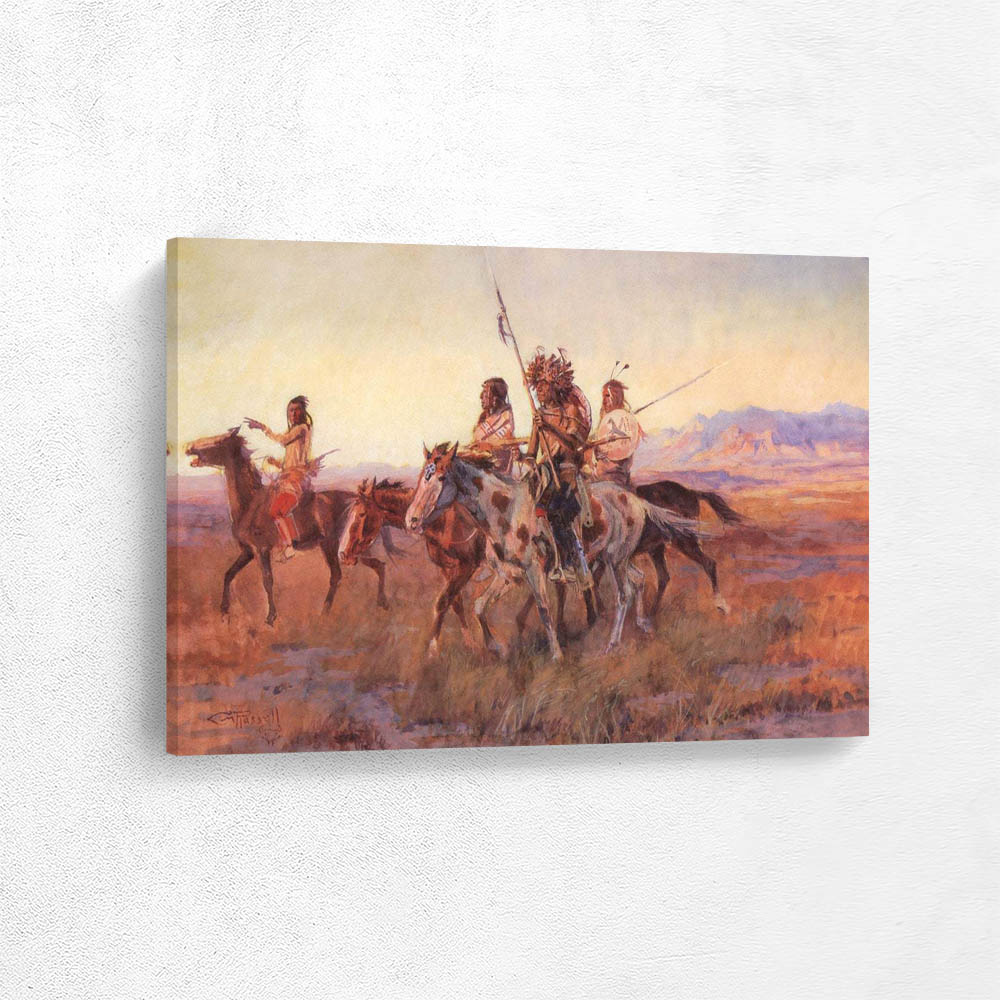 Four Mounted Indians