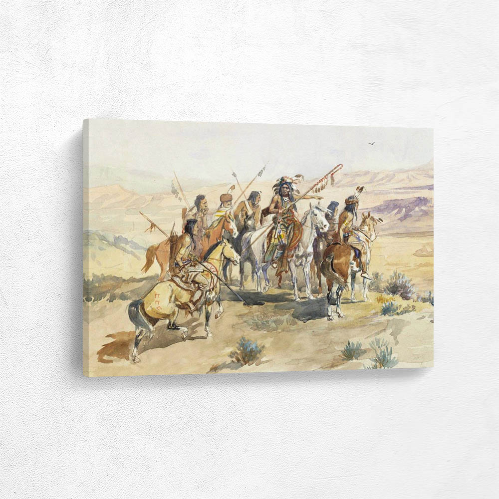 Indians Sighting Buffalo