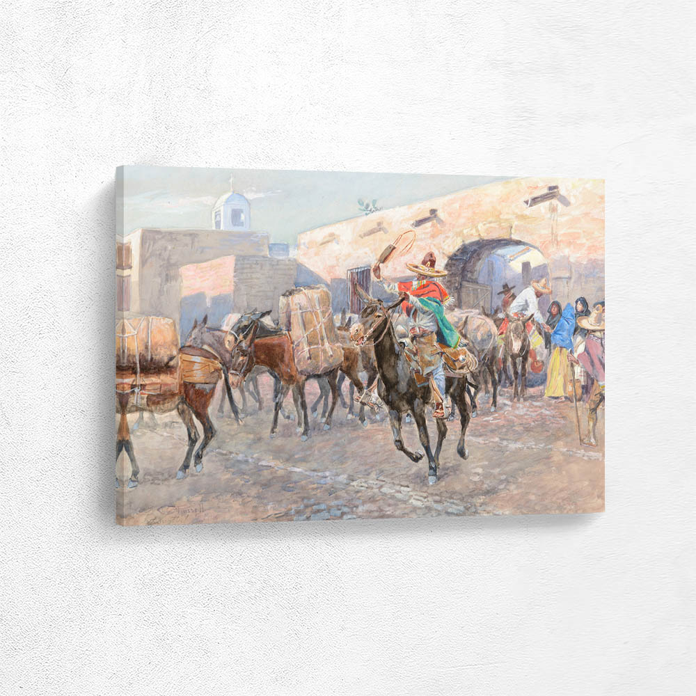 Mexicans Leaving an Inn