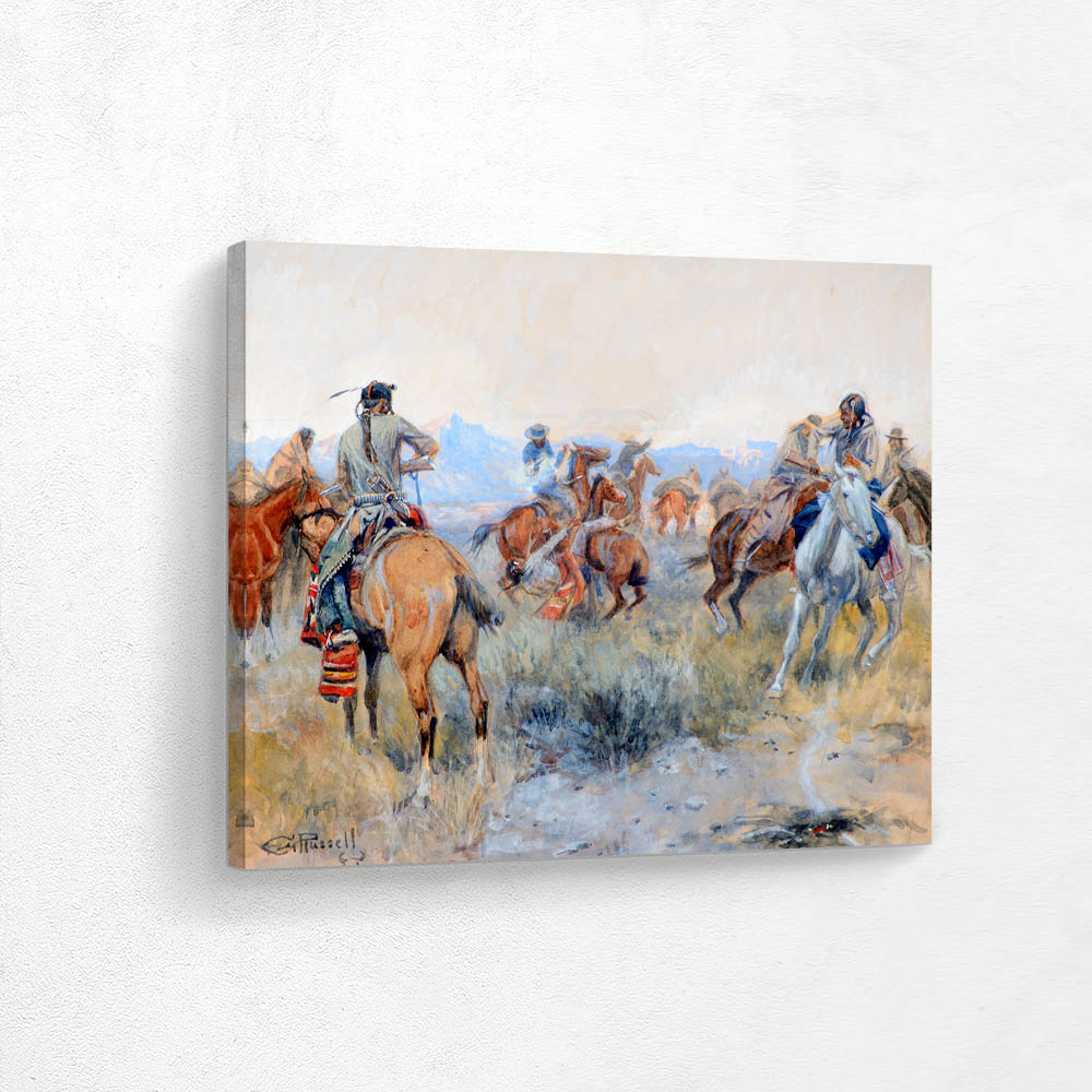 As Cochrane and Pard Leaped Into Their Saddles, Cochrane Shot the Indian