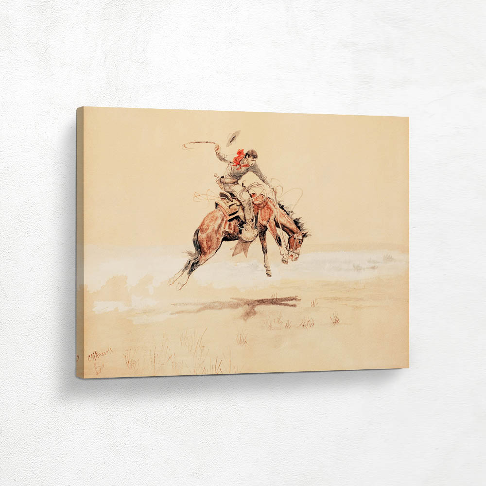 Cowboy on a Bucking Horse