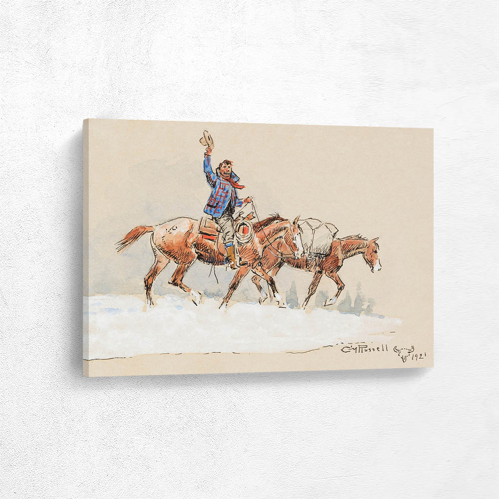 Christmas Card with Rider