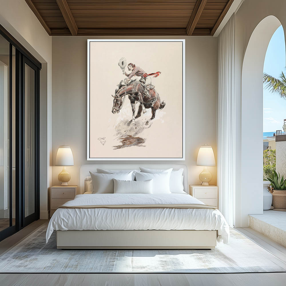 Bucking Horse And Cowgirl - Image 4