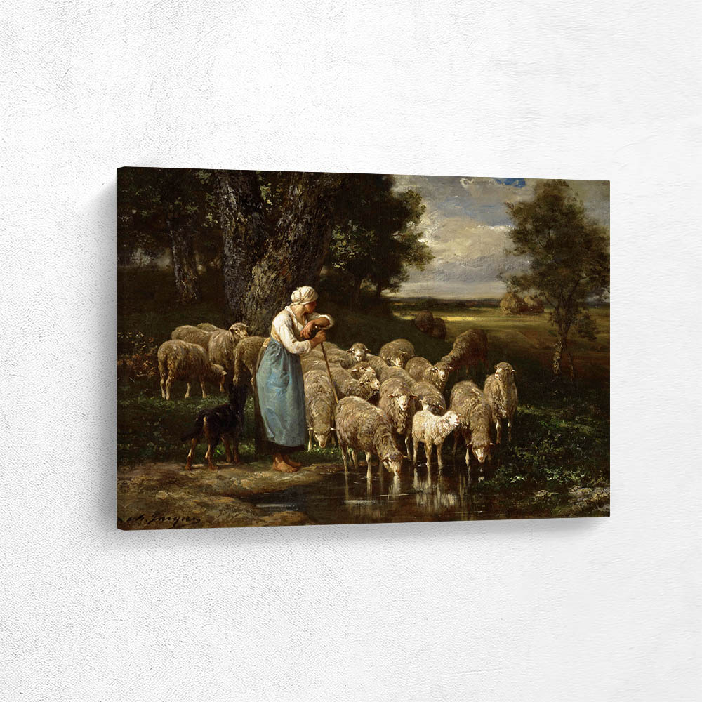 Shepherdess and Sheep, Fontainebleau