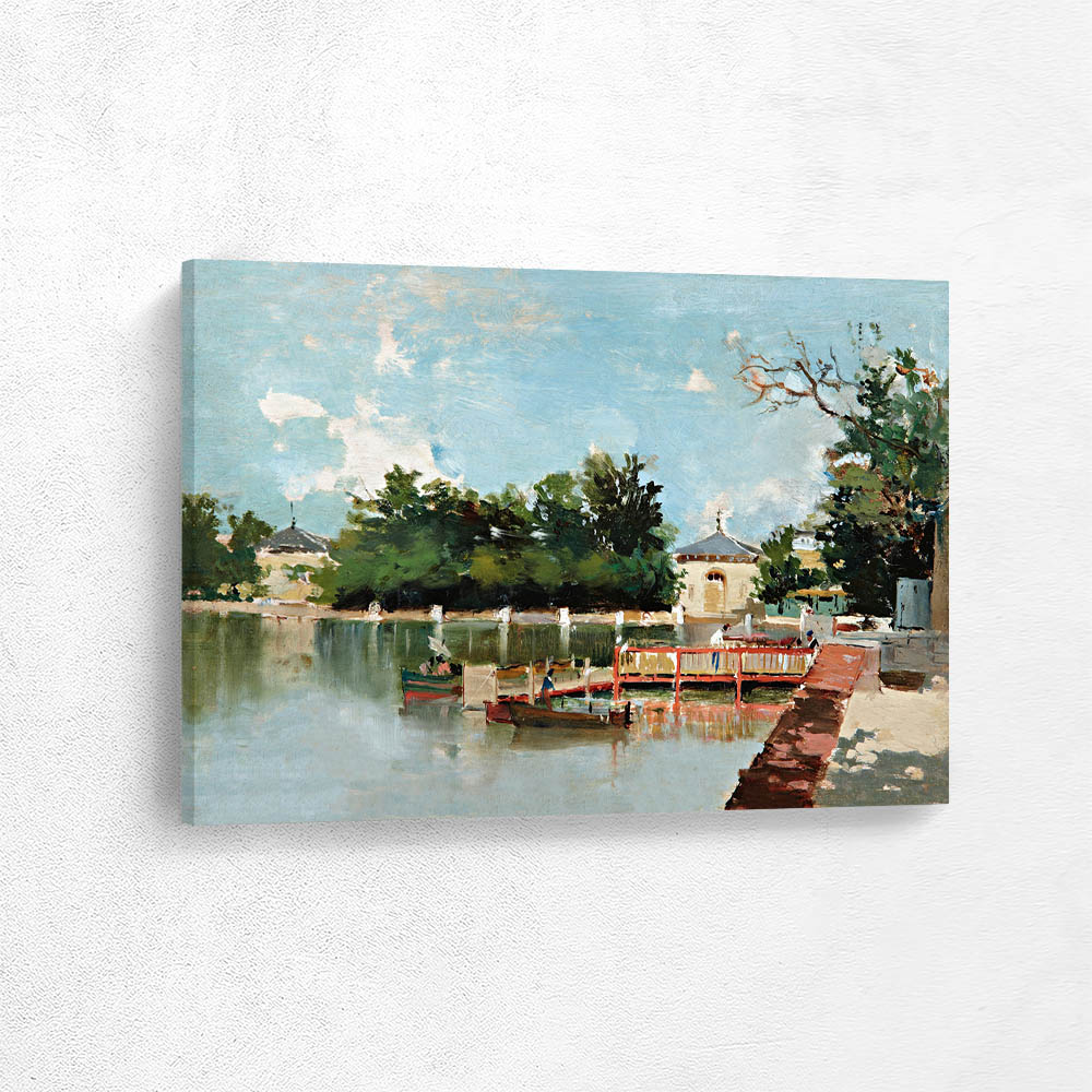 View Of The Jetty In The Retiro Gardens, Madrid