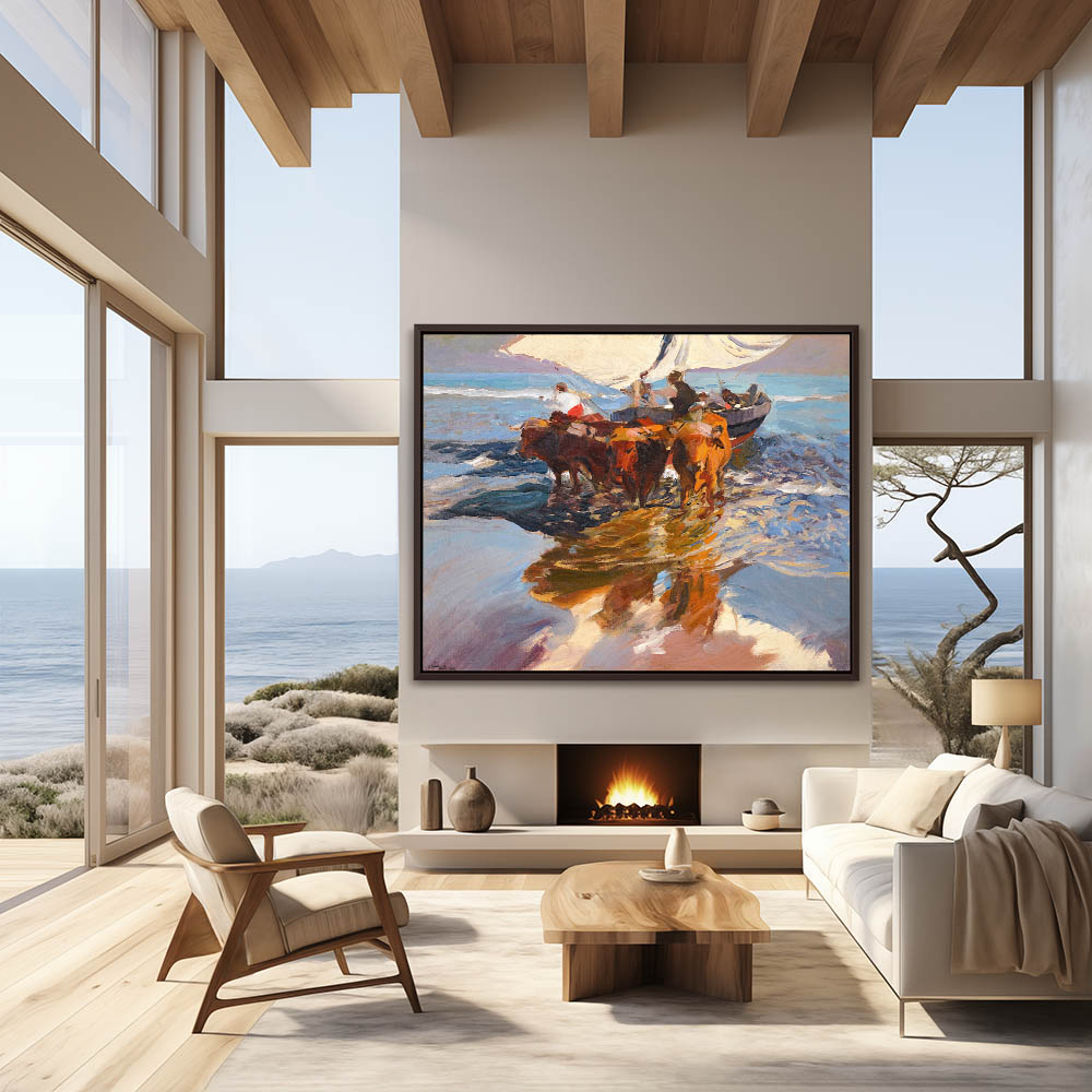 The Return From Fishing, Valencia Beach - Image 3