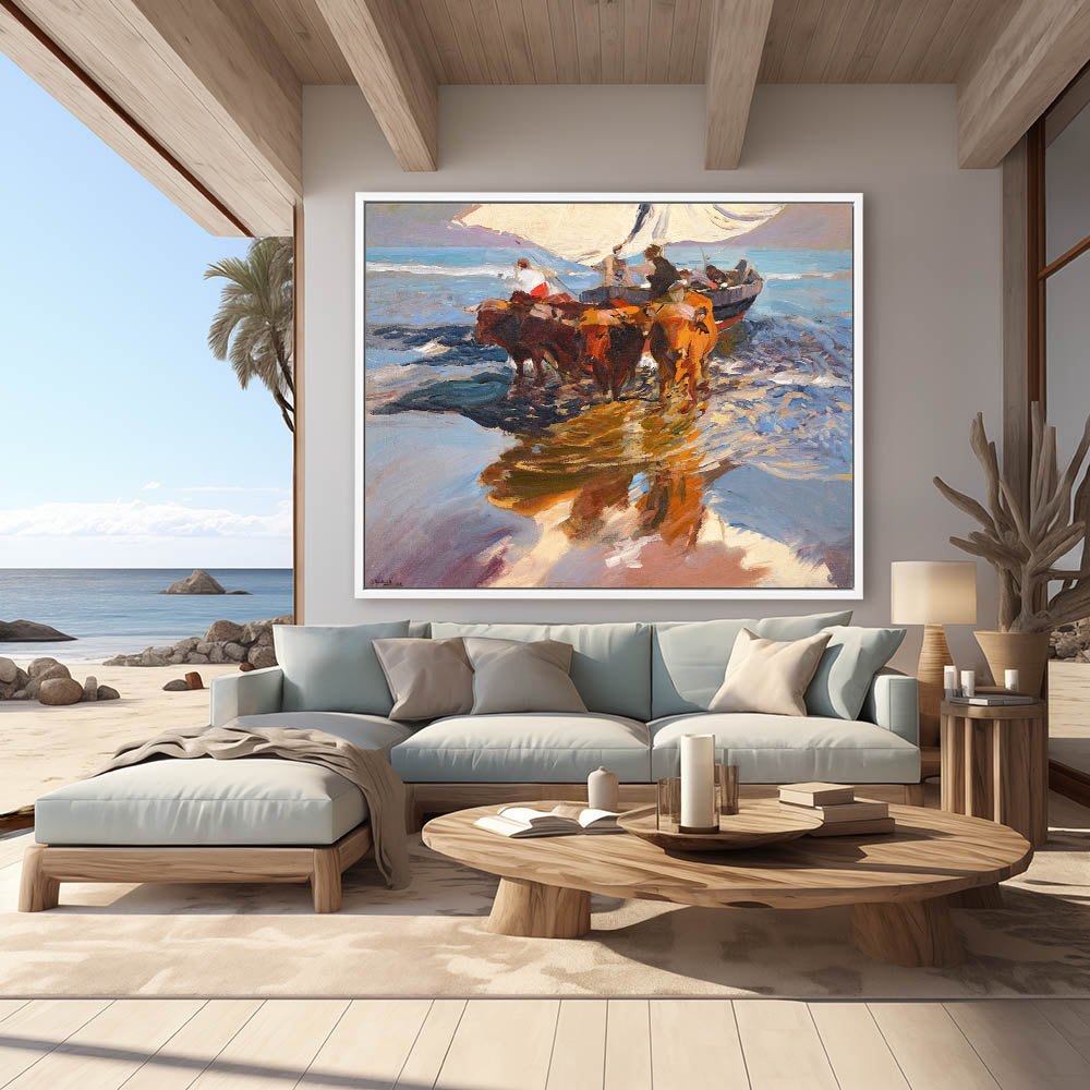 The Return From Fishing, Valencia Beach - Image 4