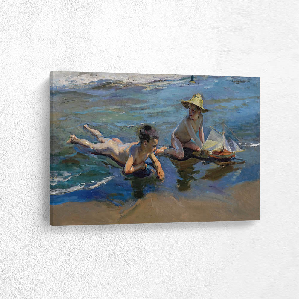 Children Playing On The Beach