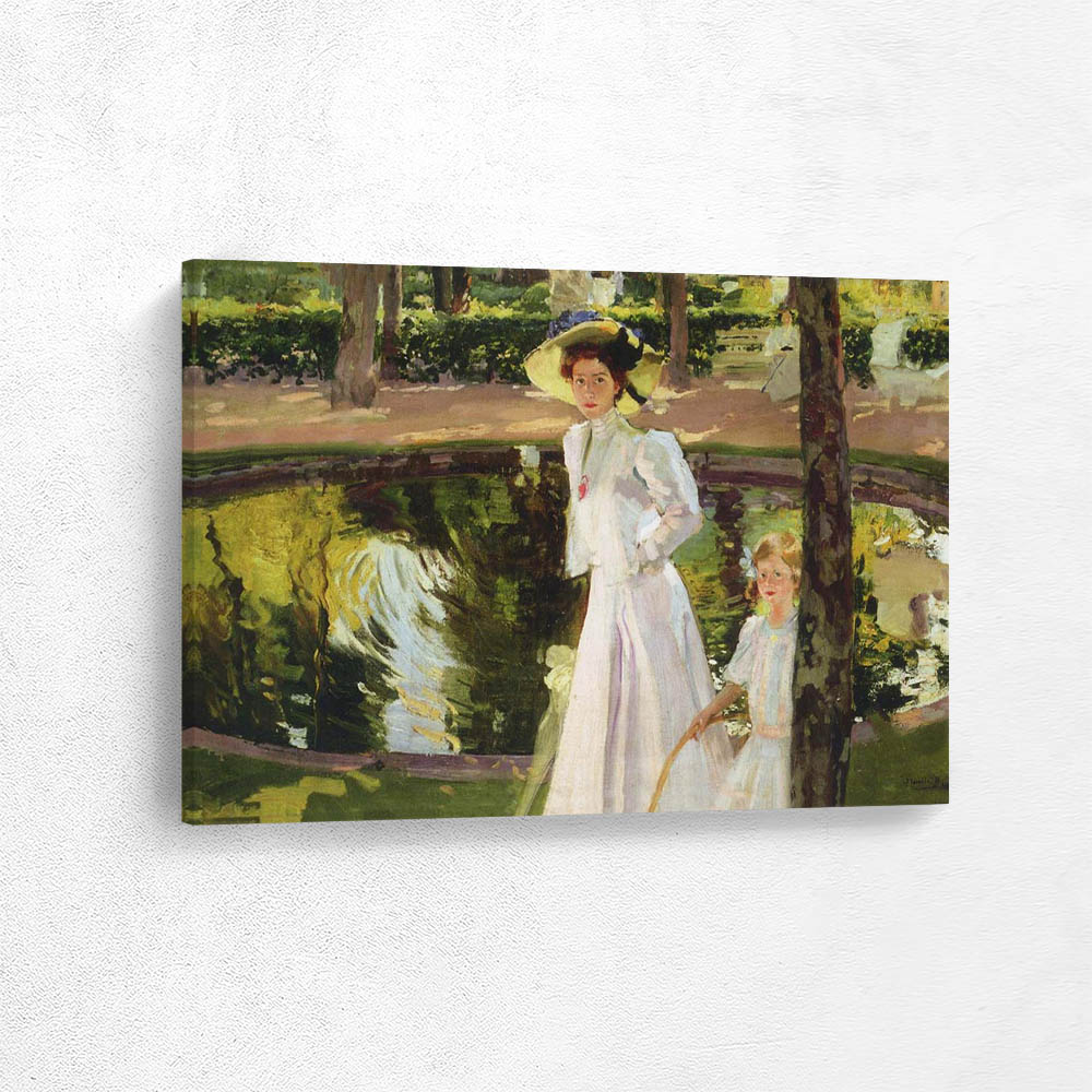 Marian in the gardens, la Granja