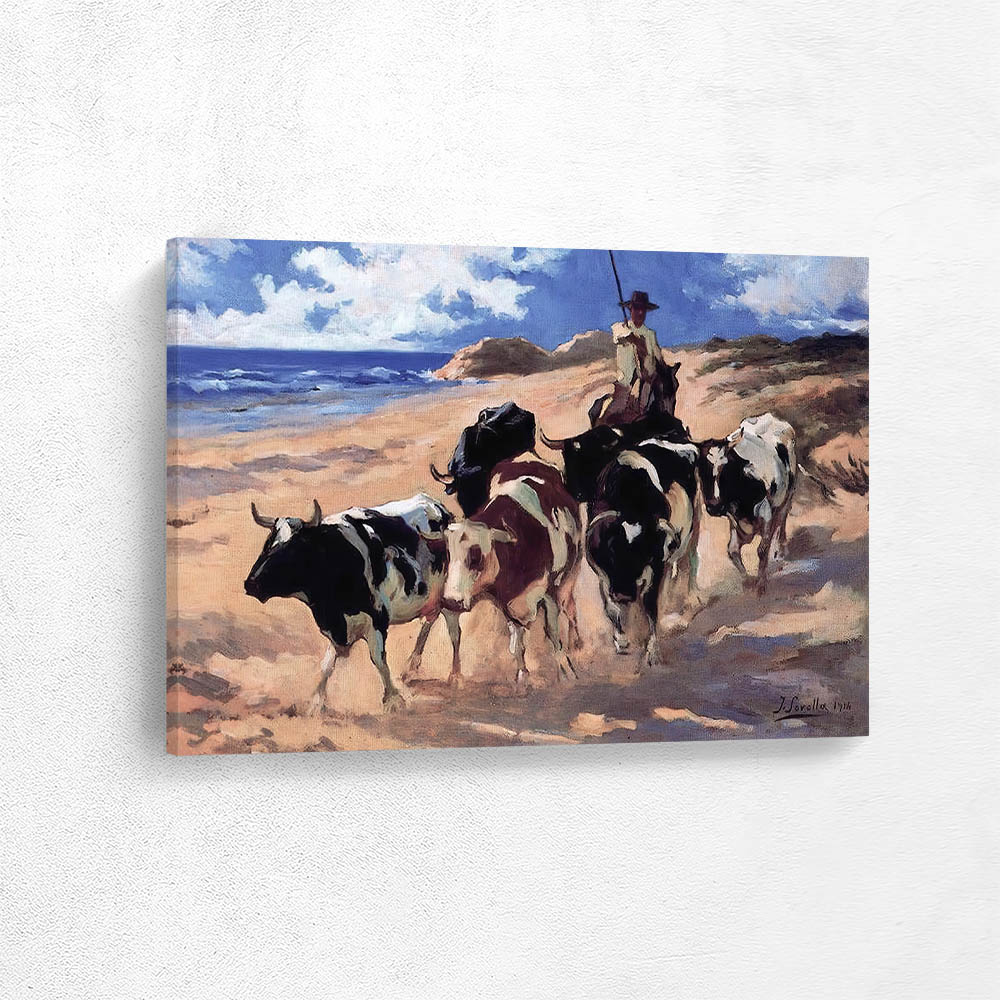 Oxen at the Beach