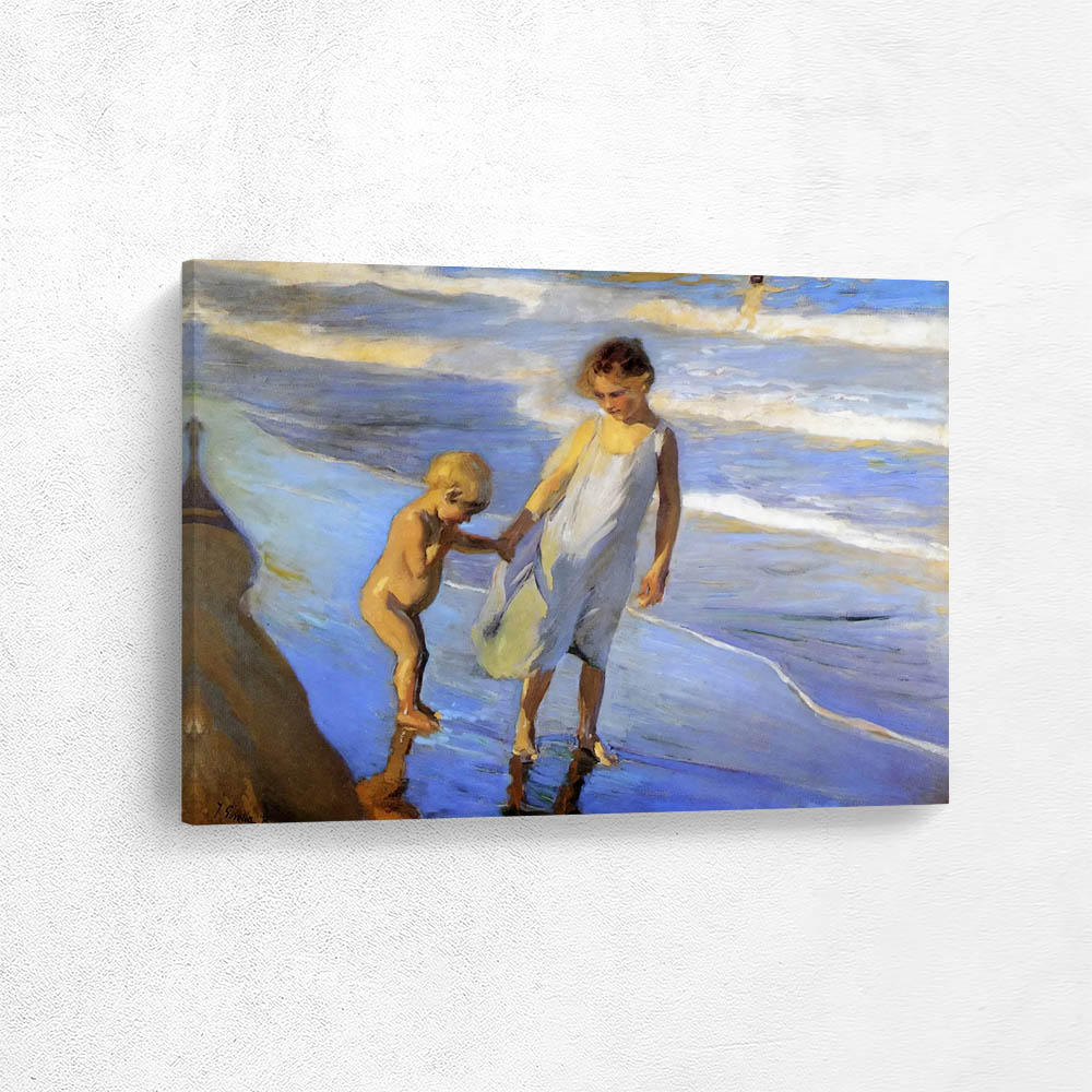 Valencia, Two LIttle Girls on a Beach