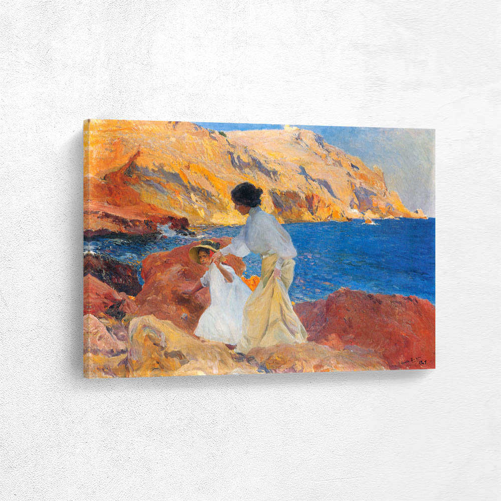 Clotilde and Elena on the Rocks at Javea