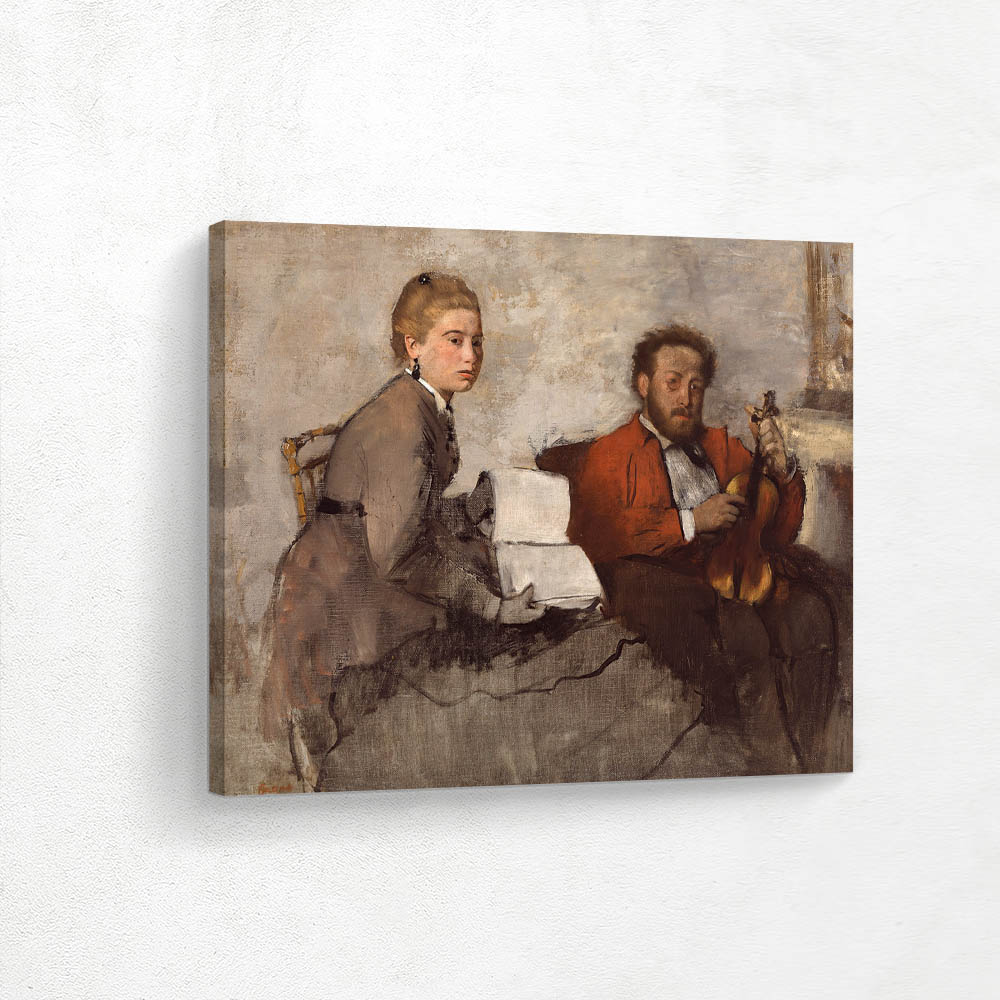 Violinist and Young Woman