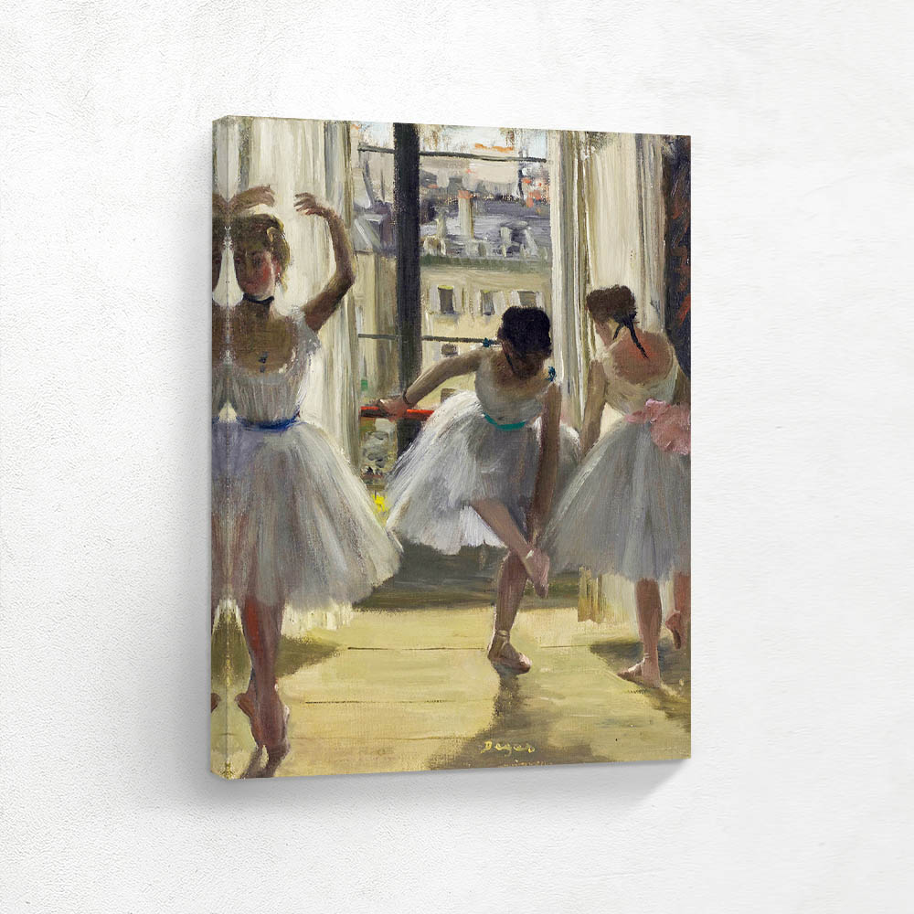 Dancers in an exercise room (Three Dancers)