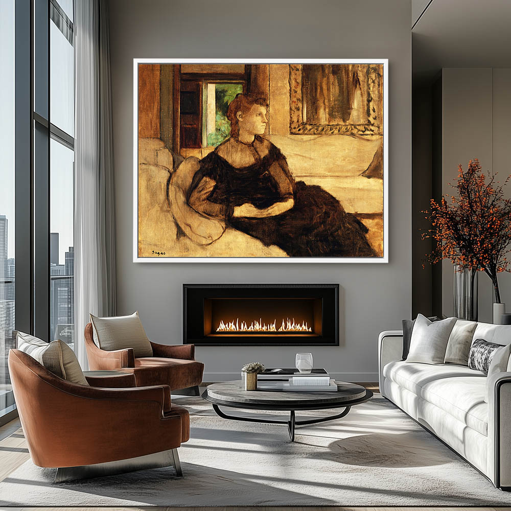 Reproduction Tableau Edgar Degas – Madame Théodore Gobillard – Toile Encadrée
