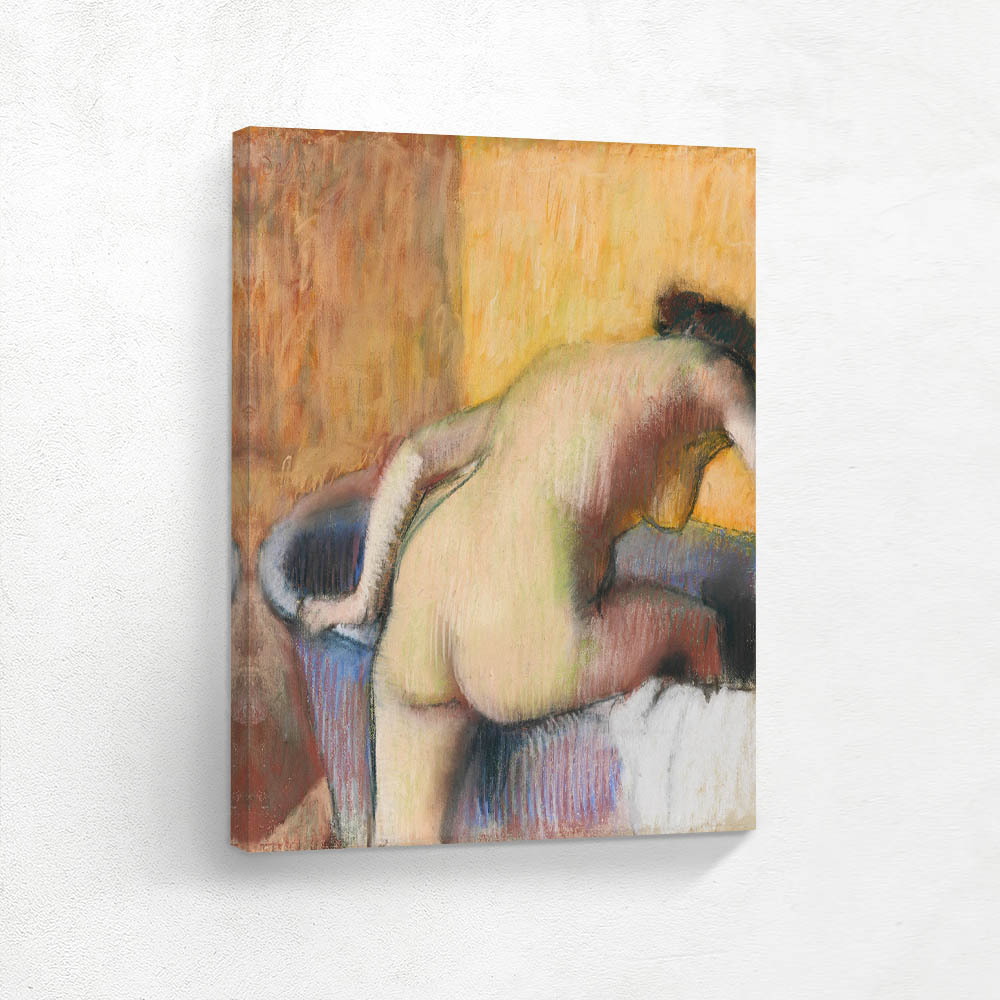 Bather Stepping into a Tub