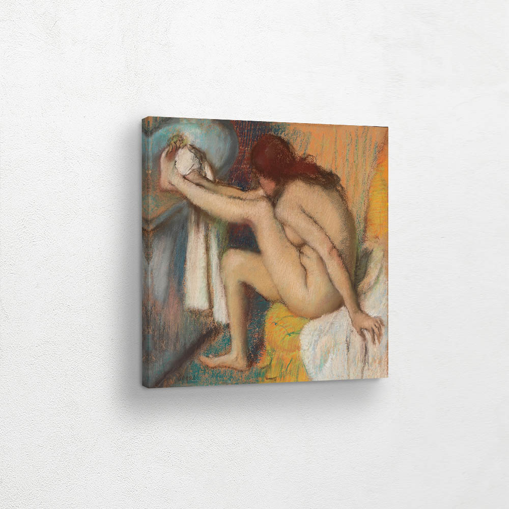 Woman Drying Her Foot