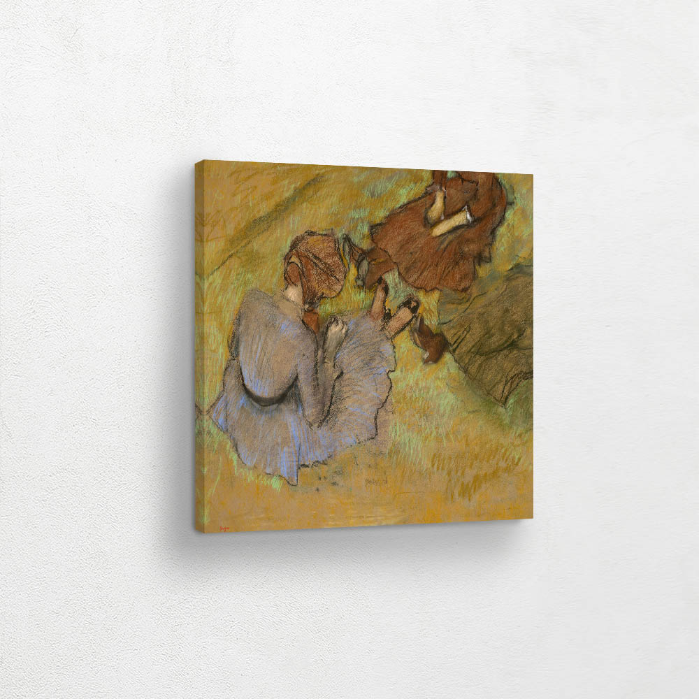 Women sitting on the grass