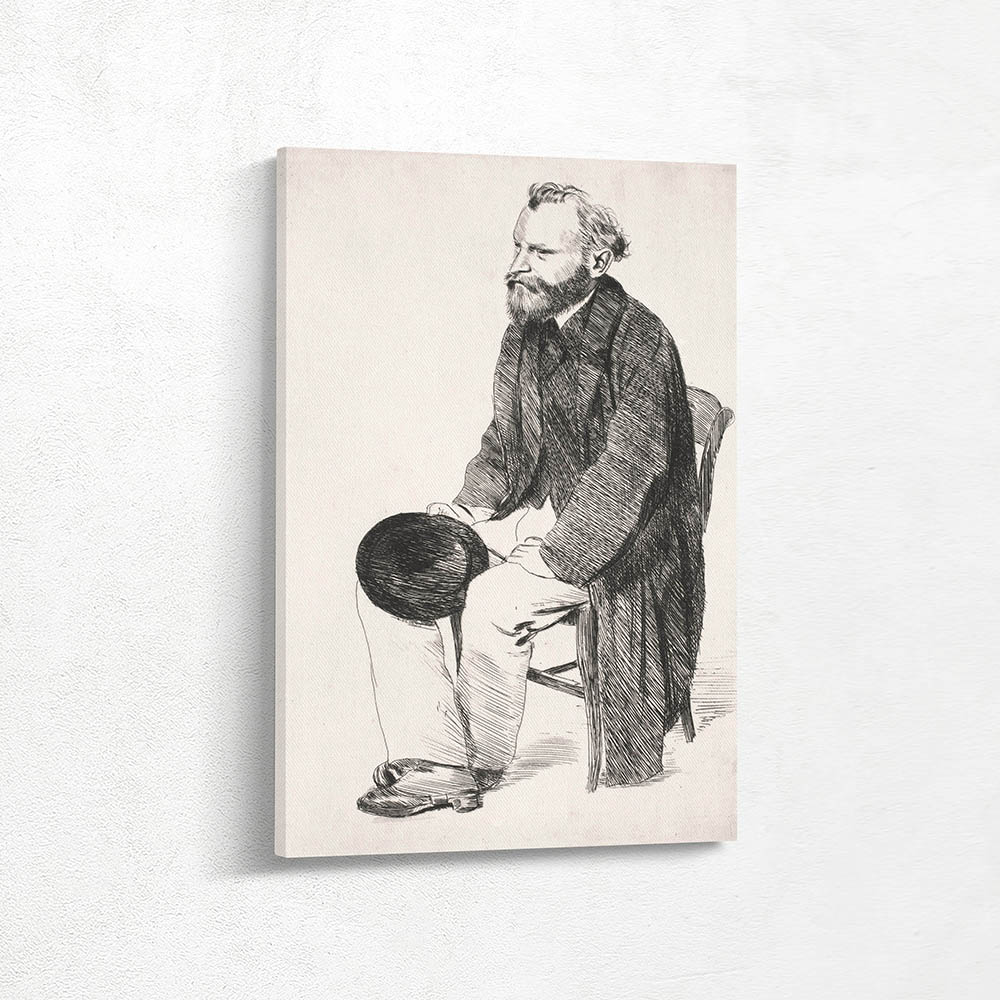 Manet seated. Turned to the left