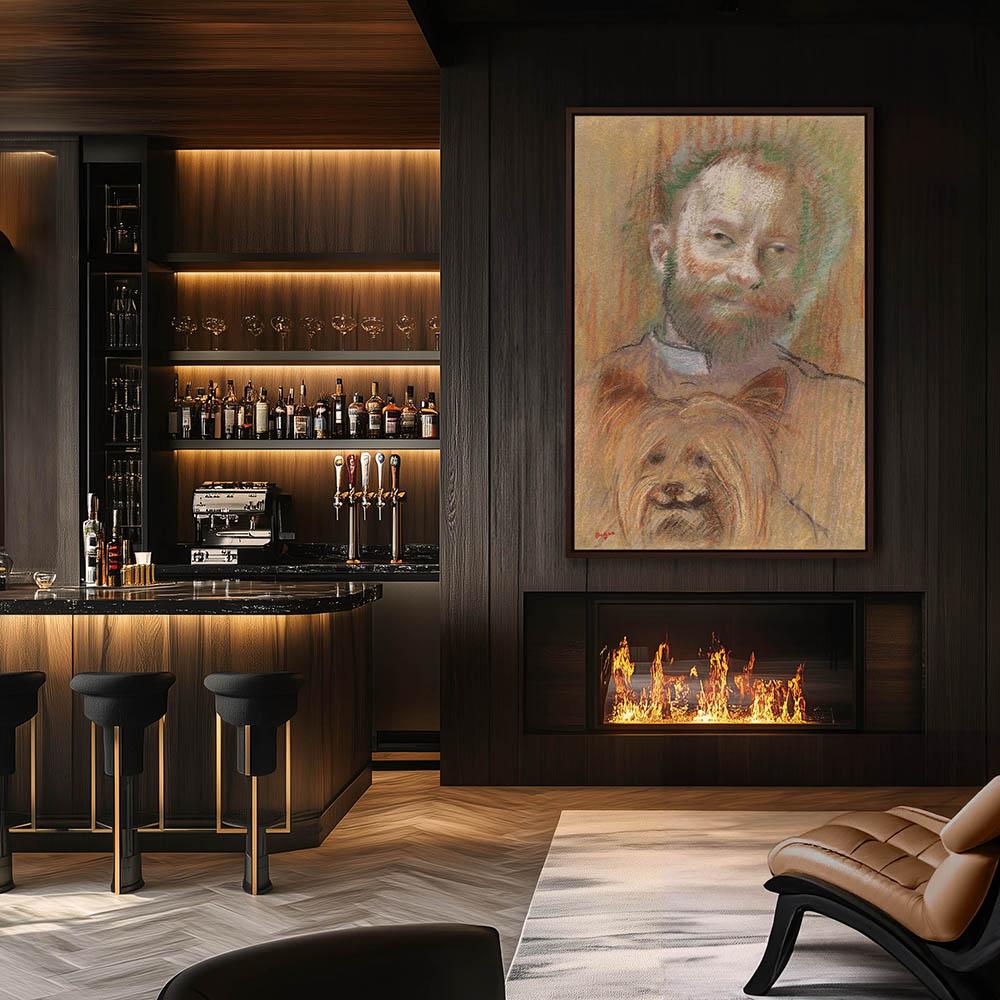 Ludovic Lepic Holding His Dog - Image 3