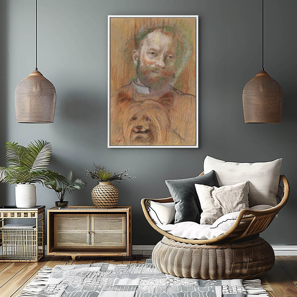 Ludovic Lepic Holding His Dog - Image 4