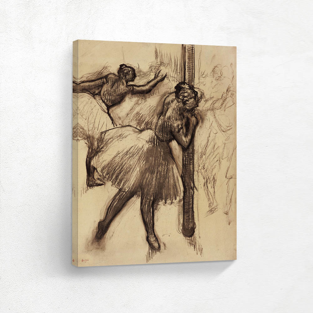 Dancer, leaning on a column