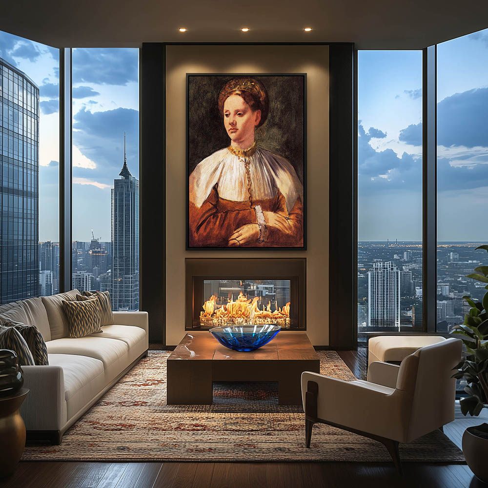 Portrait of a Young Woman (after Bacchiacca) - Image 2