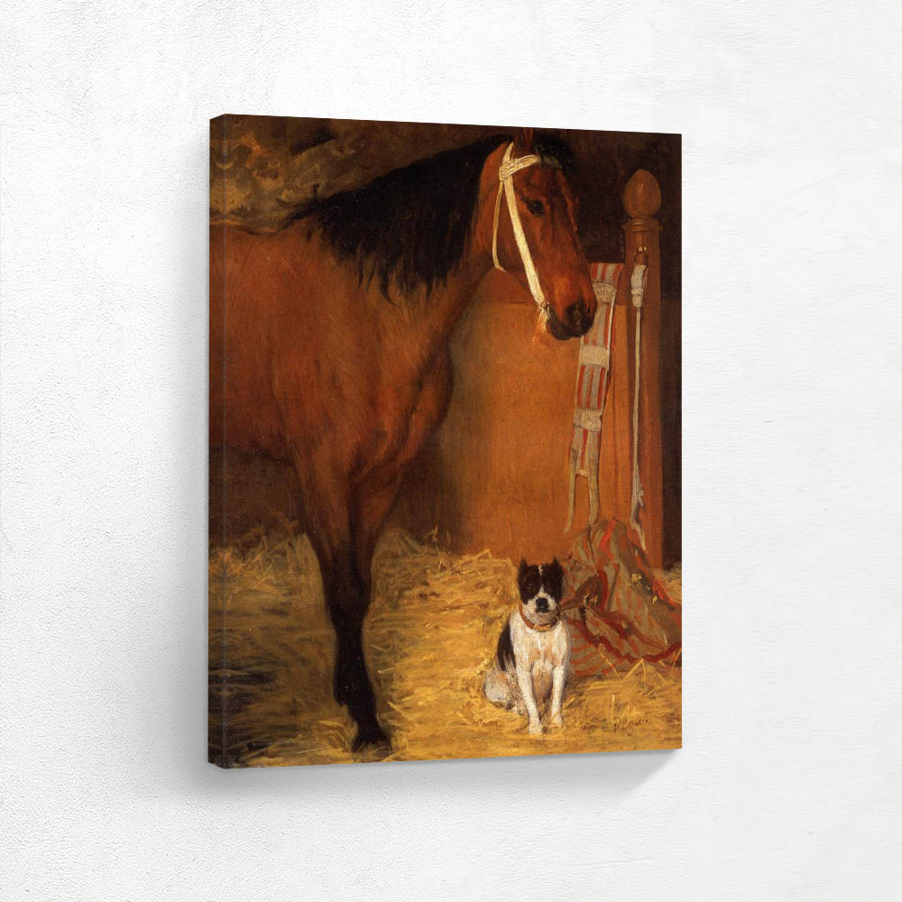 At the Stables, Horse and Dog