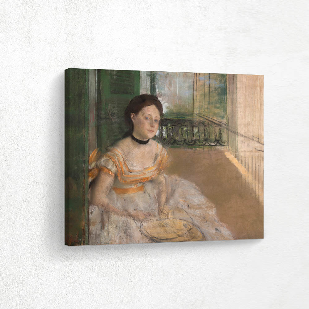 Woman Seated on a Balcony