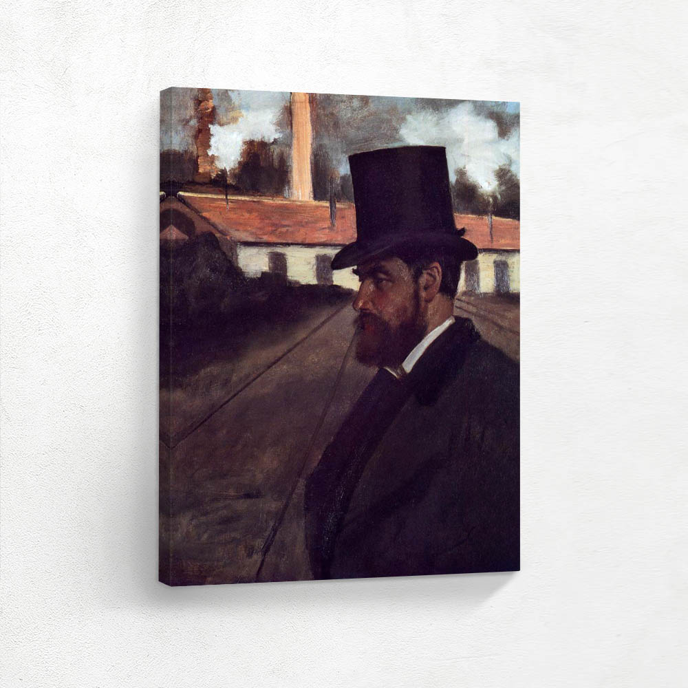 Henri Rouart in front of His Factory