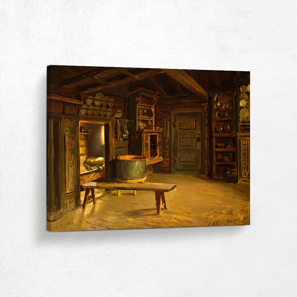 Farm Interior from Gulsvik in Hallingdal