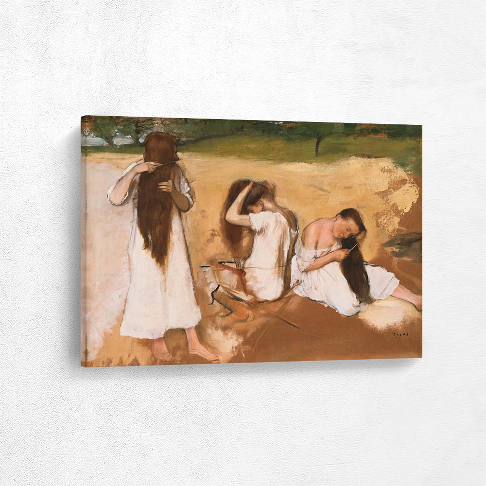 Women Combing Their Hair