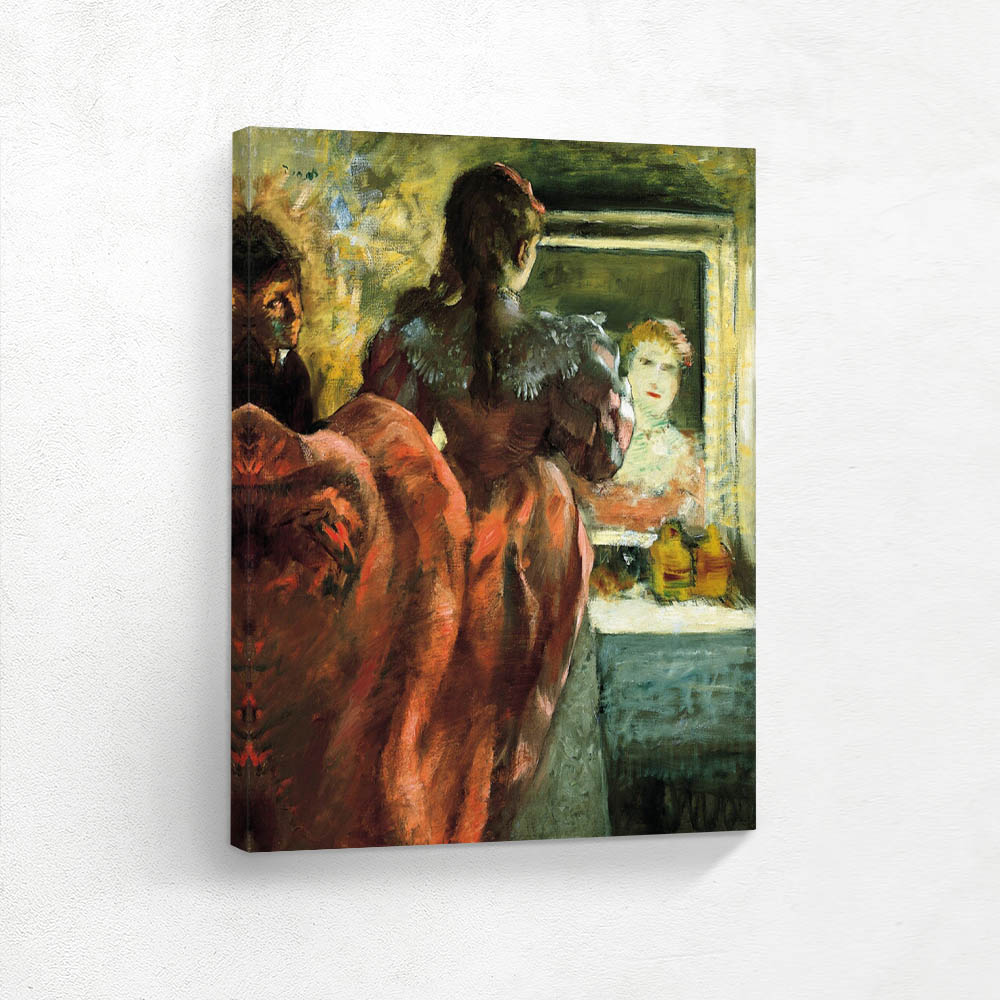 Actress in her dressing room