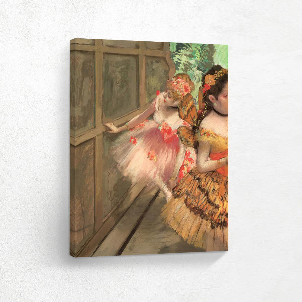 Dancer against a stage flat