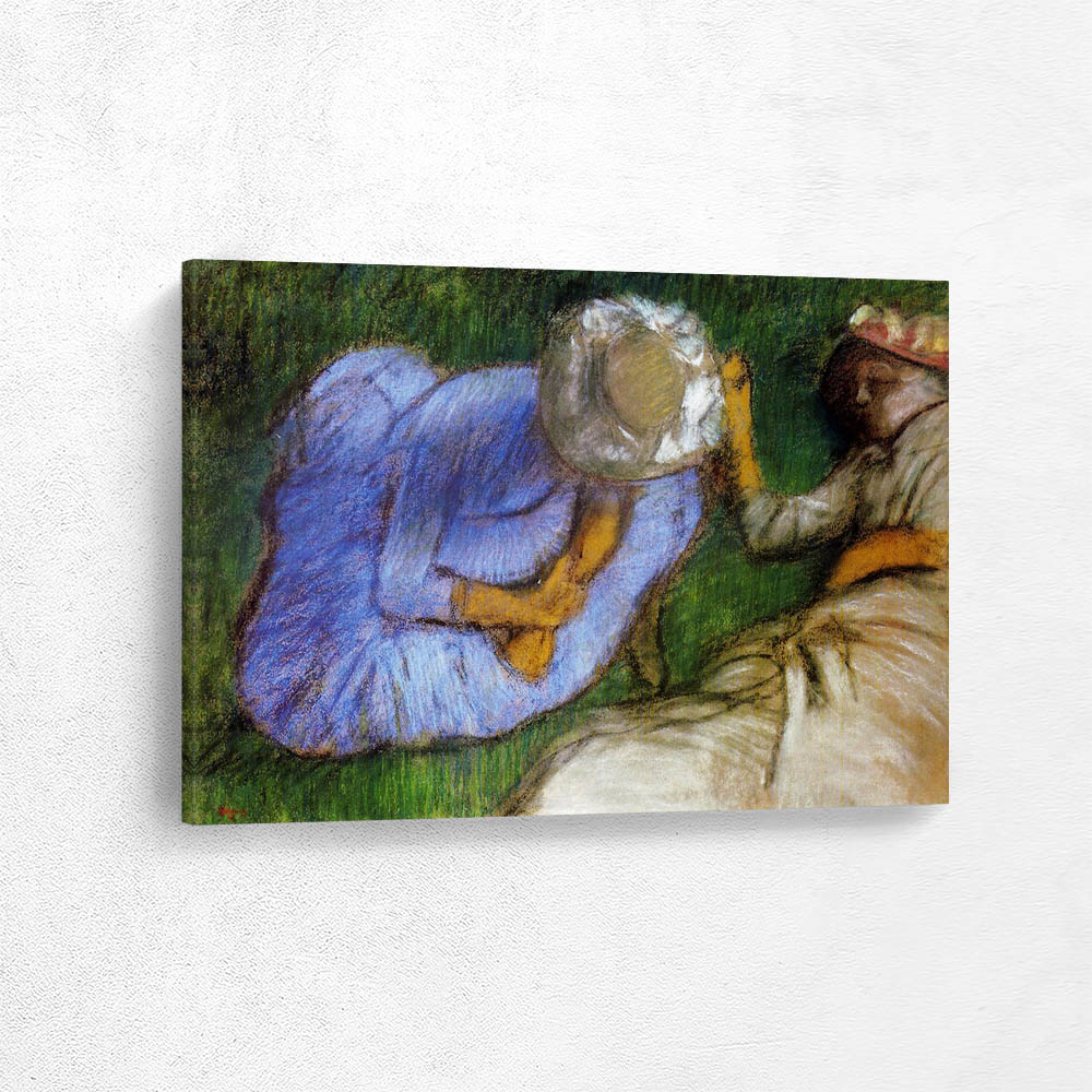 Young Women Resting in a Field