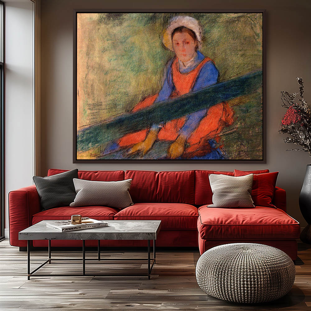 Woman Seated on a Bench - Image 3
