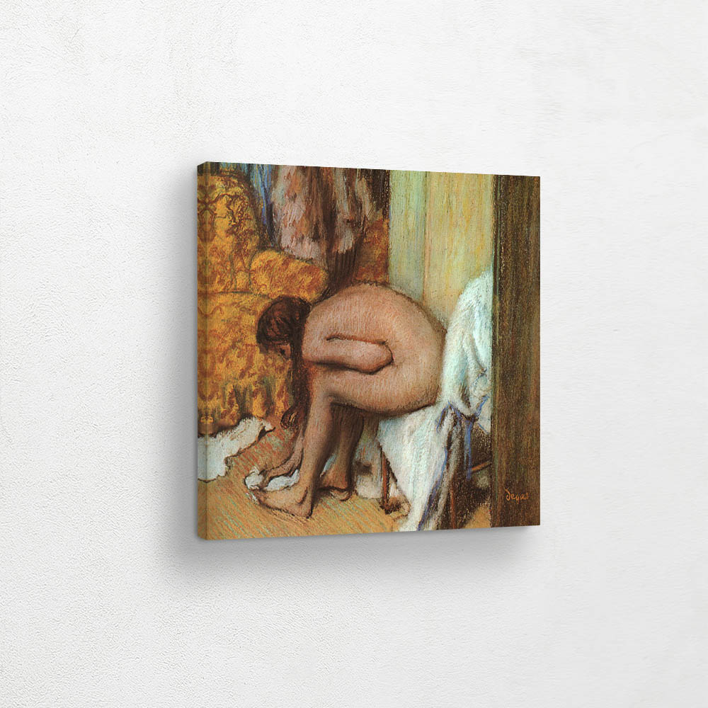 After the Bath (Woman wiping her left foot)