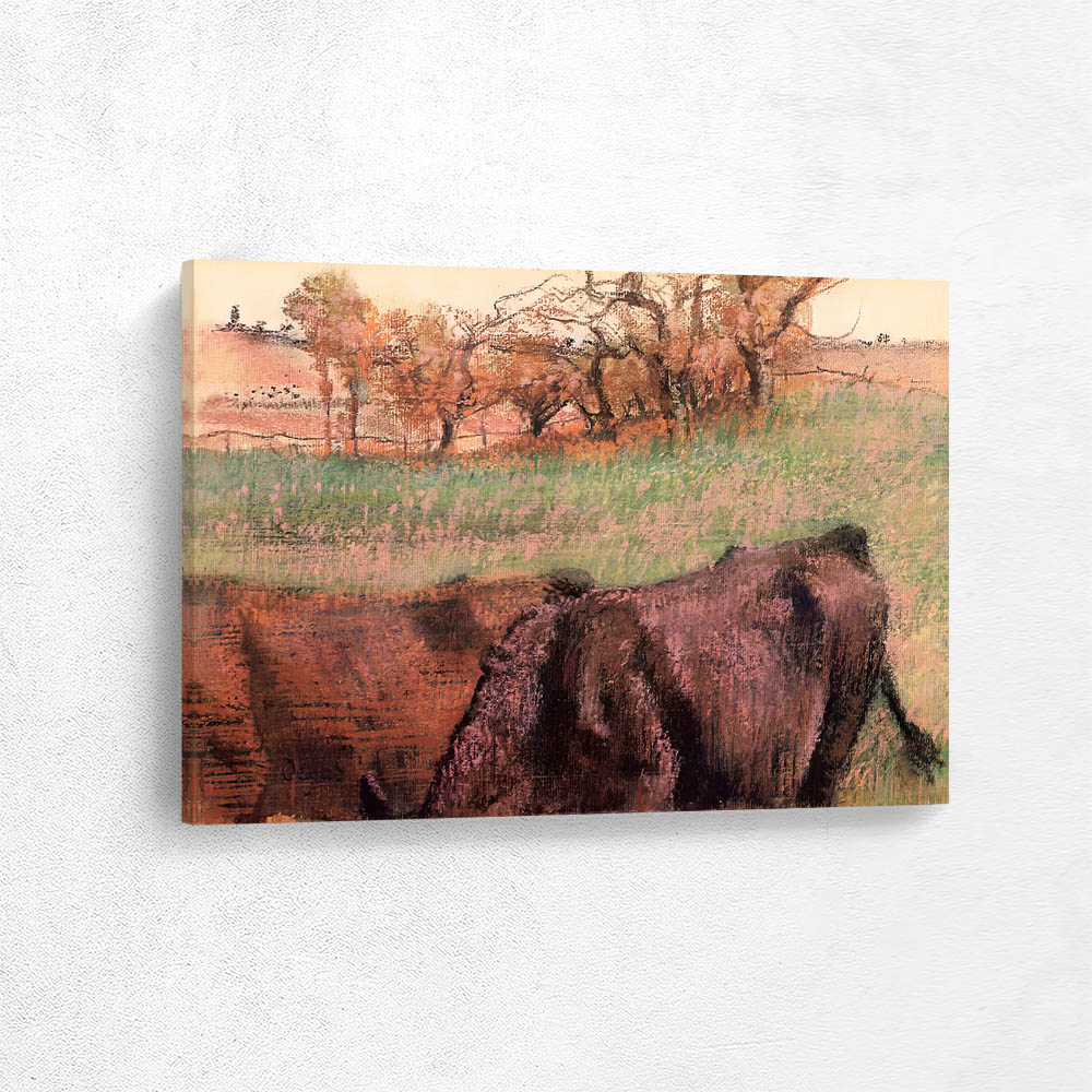 Landscape. Cows in the Foreground