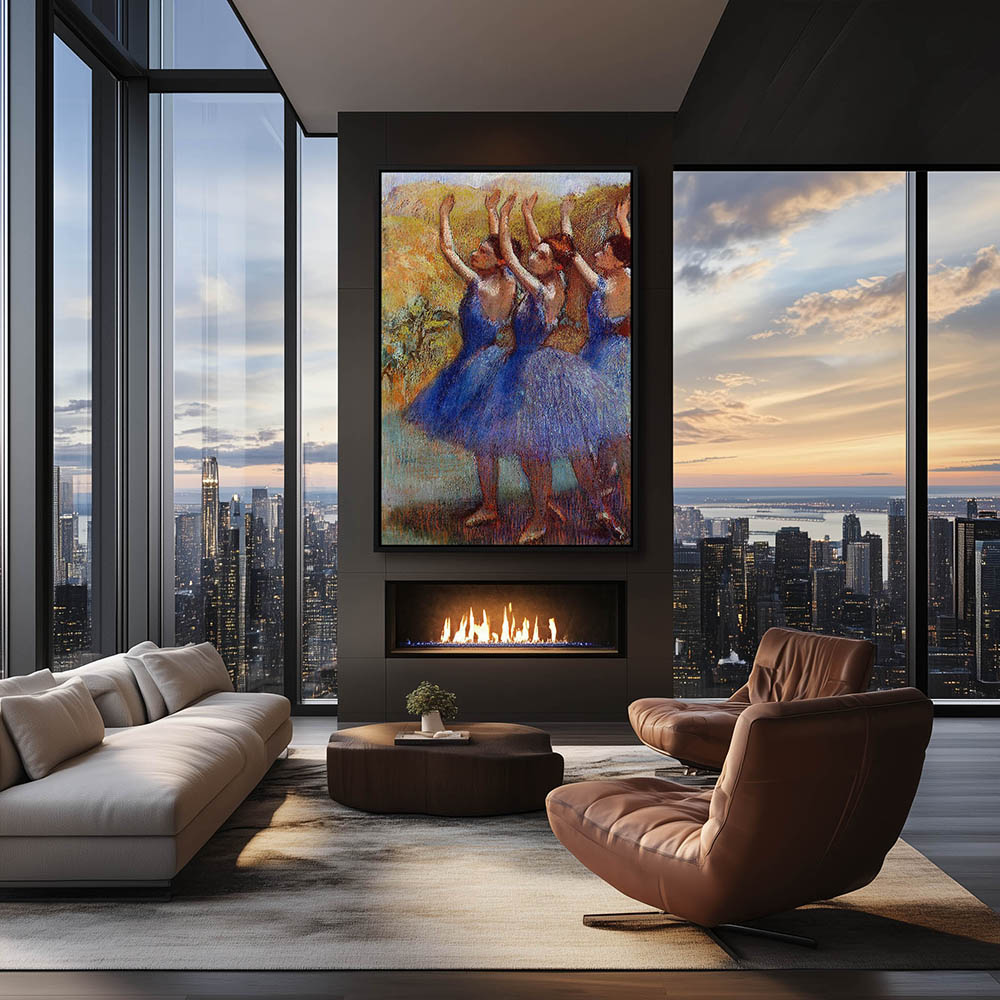 Three Dancers in Purple Skirts - Image 2